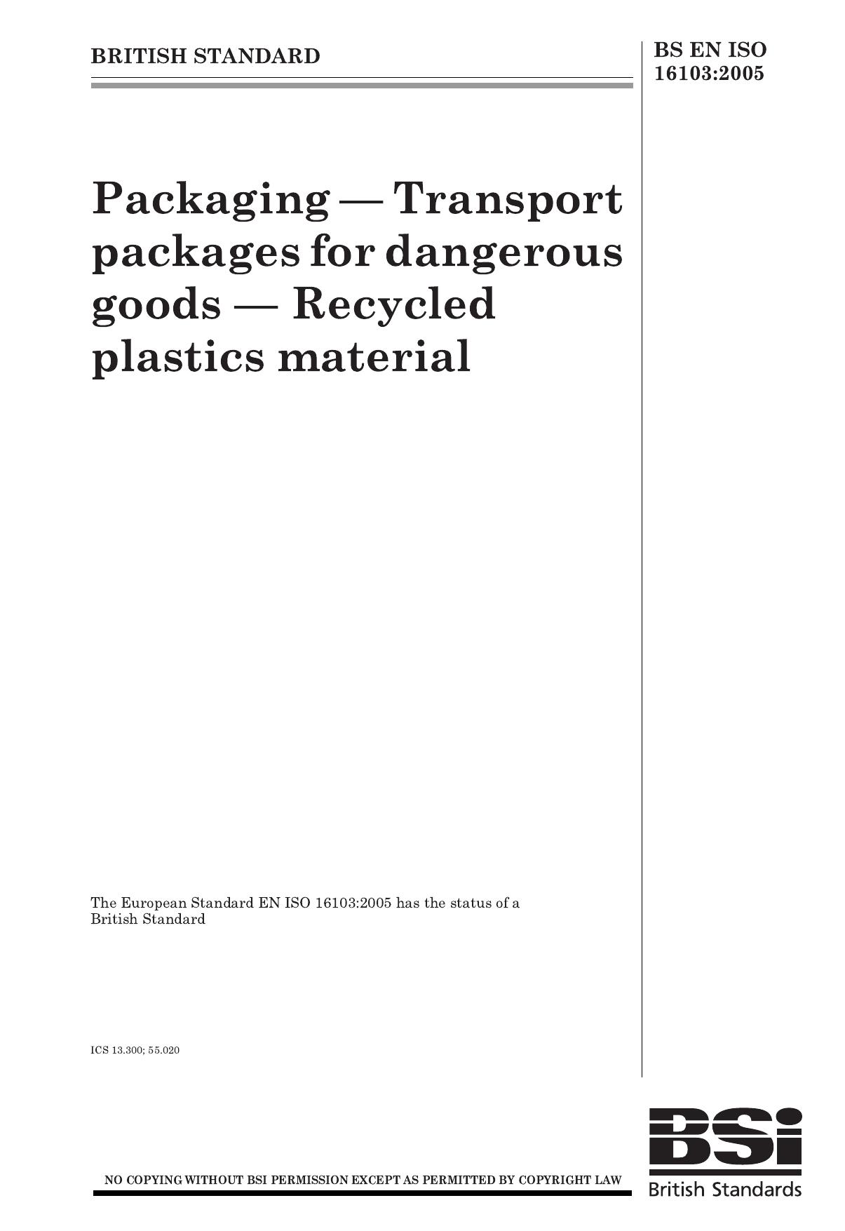BS EN ISO 16103-2005 by Unknown
