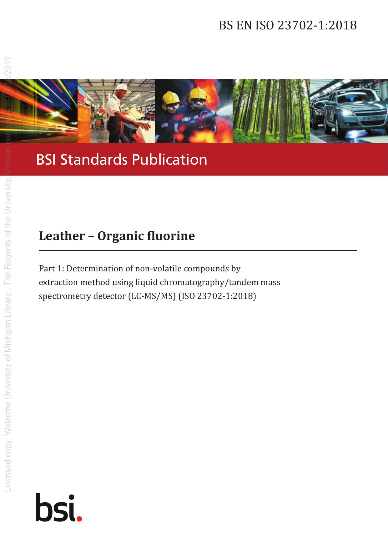 BS EN ISO 23702-1:2018 by The British Standards Institution