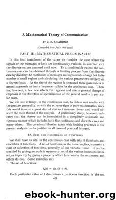 BSTJ : A Mathematical Theory of Communication (Shannon, C.E.) by Unknown