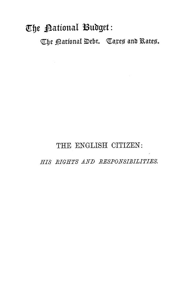 BY Alexander Johnstone Wilson - The national budget by 1882