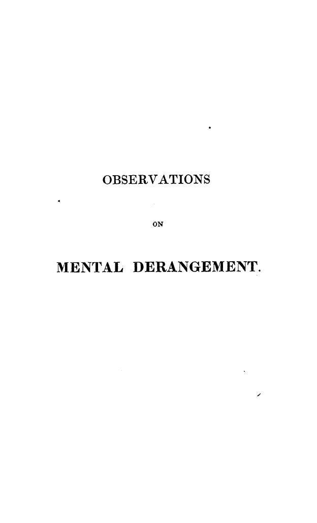BY Andrew Combe, Combe - Observations on mental derangement by 1831
