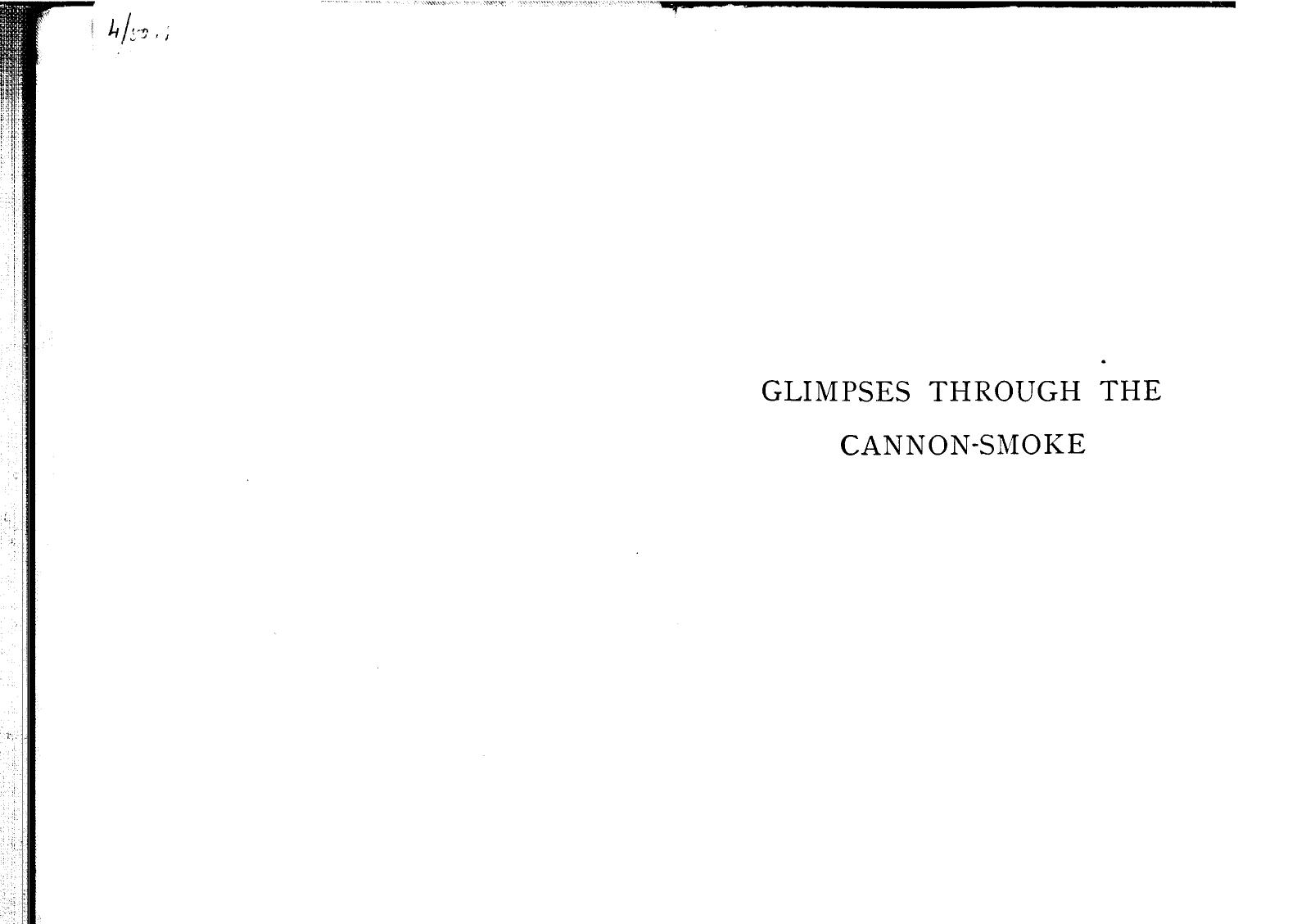 BY Archibald Forbes, Forbes - Glimpses through the cannon-smoke by 1880