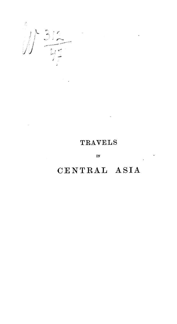 BY Arminius Vambery, Vambery - Travels in central asia by 1864