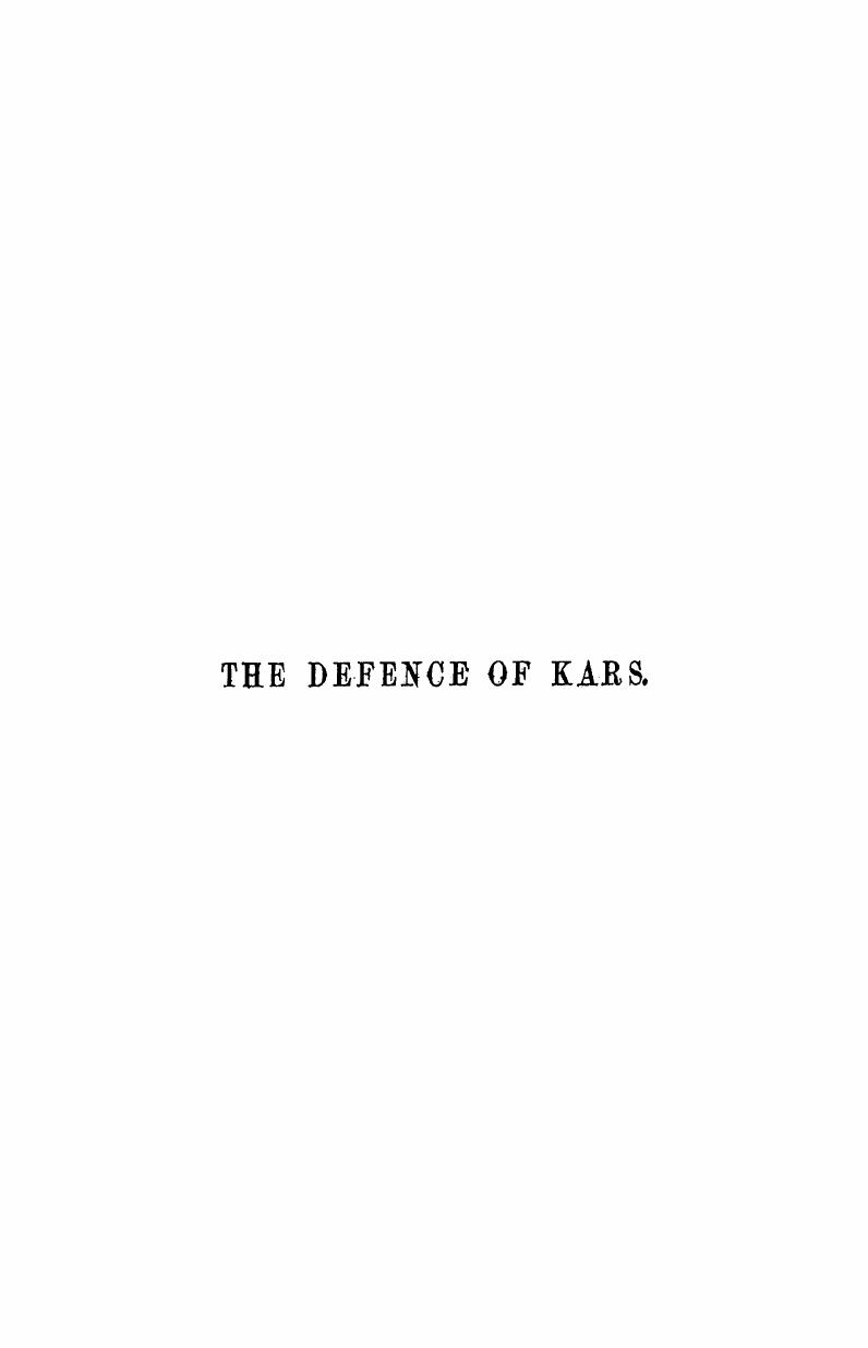 BY Colonel Atwell LAKE - Narrative of the defence of kars, historical and military by 1857