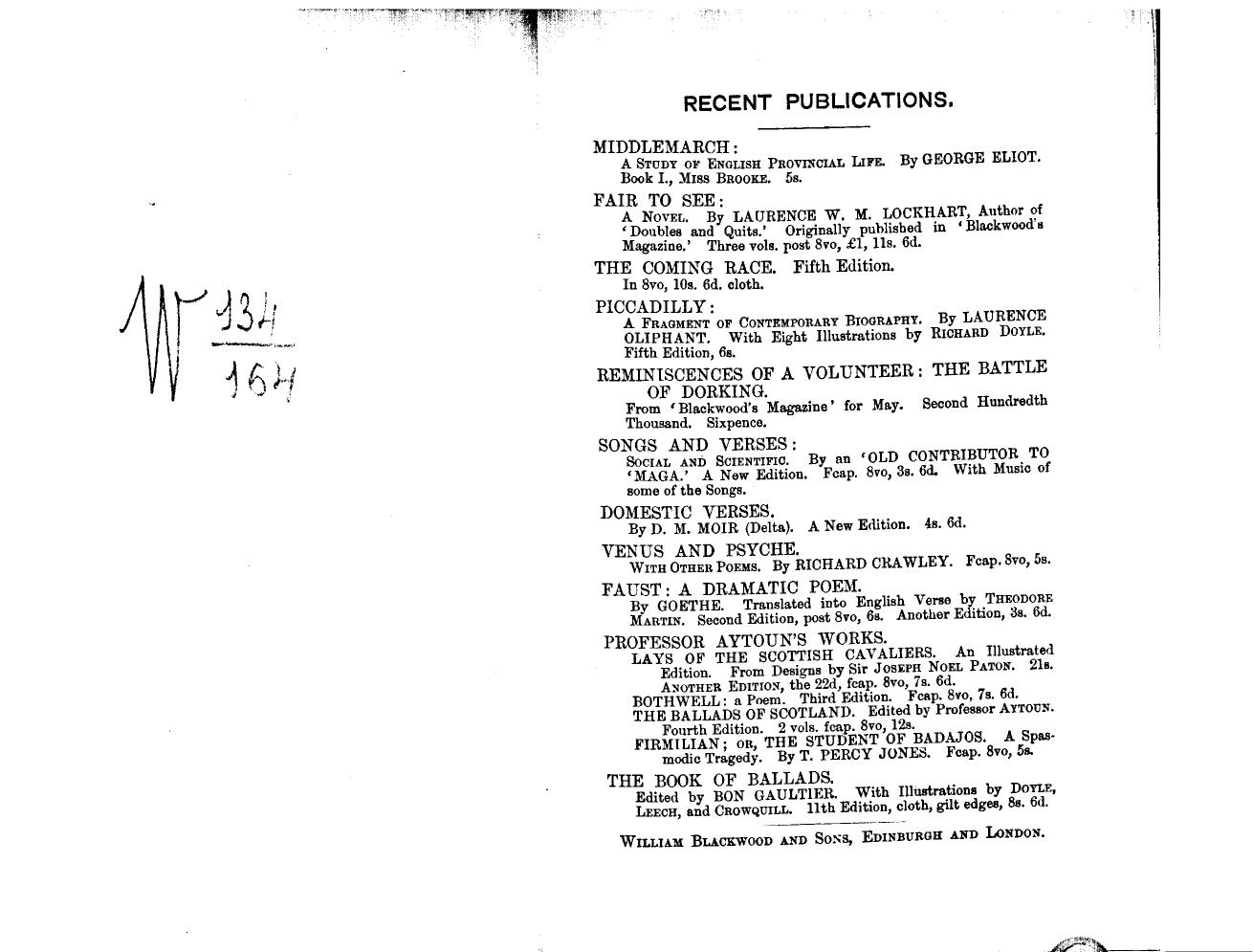 BY Colonel E.B. Hamley - Our poor relations by 1872