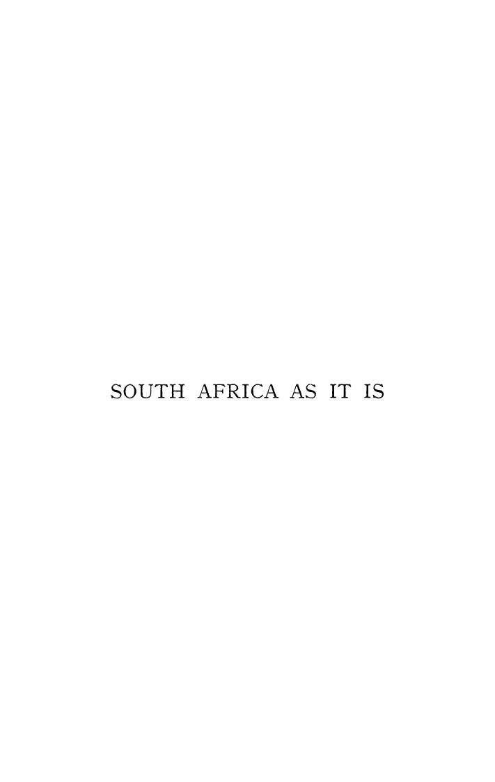 BY F. Reginald Statham - South africa as it is by 1897