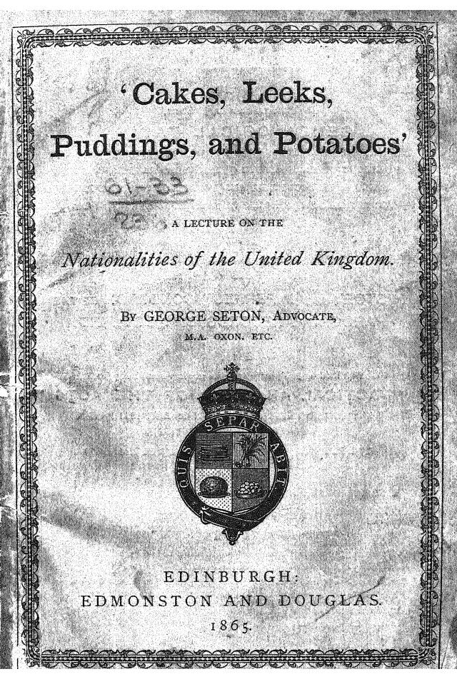 BY George Seton, Seton - Cakes, leeks, puddings and potatoes by 1865