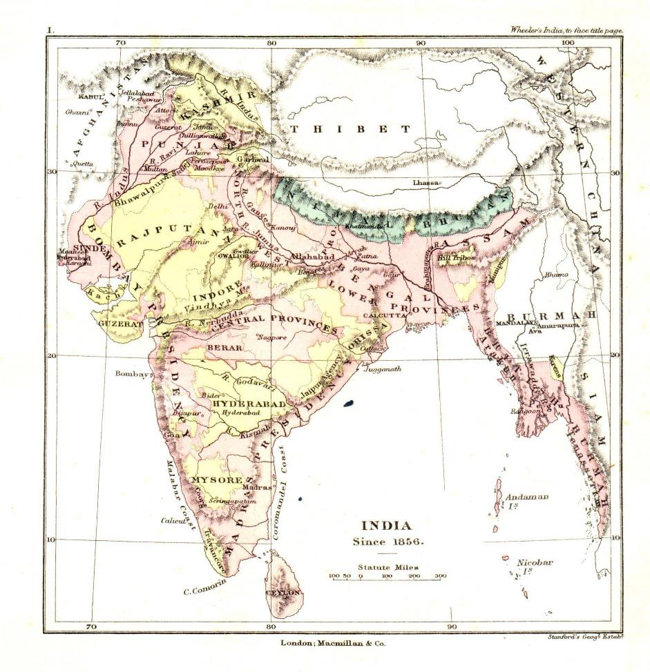 BY J. Talboys Wheeler - A short history of india and of the frontier states of afganistan, nipal, and bu by 1880