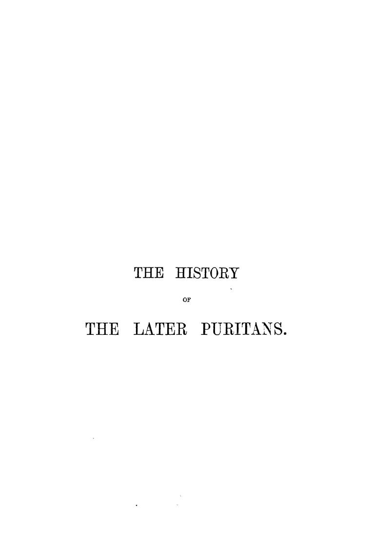 BY J.B. Marsden, Marsden J.B. - The history of the later puritans by 1872