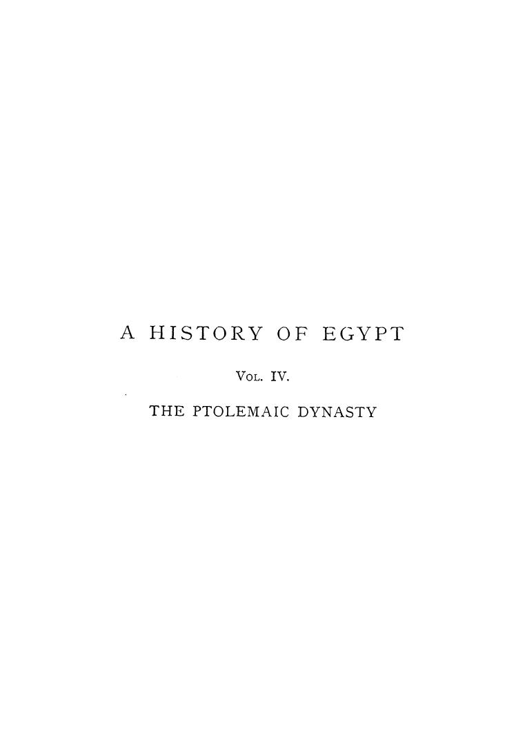 BY J.P. Mahaffy, Mahaffy - A history of egypt under the ptolemaic dynasty by 1898