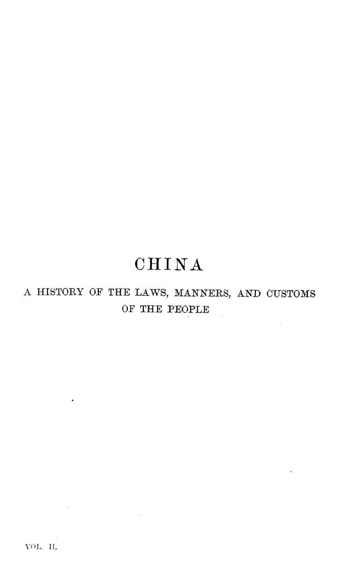 BY JOHN Henry GRAY : Edited BY William GOW Gregor - China . vol. 2 by 1878