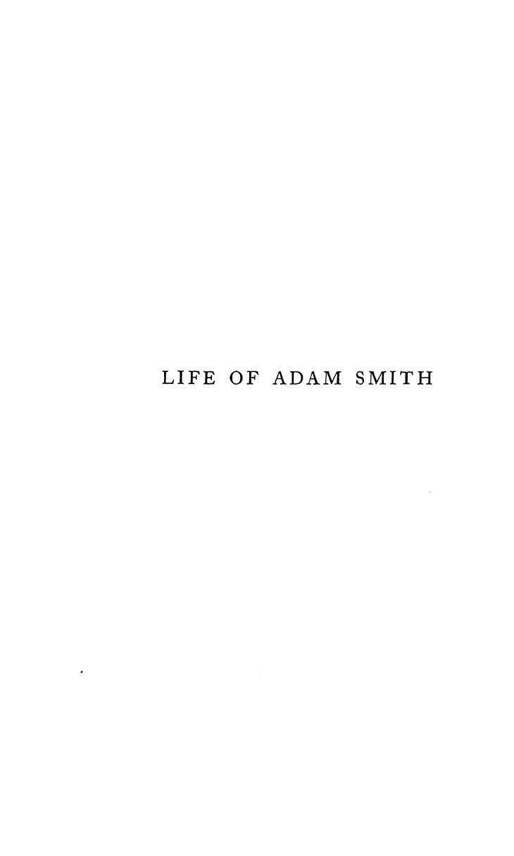 BY JOHN RAE, RAE - Life of adam smith by 1895