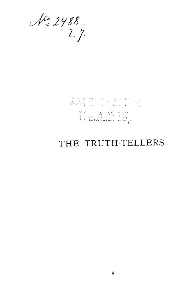 BY JOHN Strange Winter - The truth-tellers by 1899