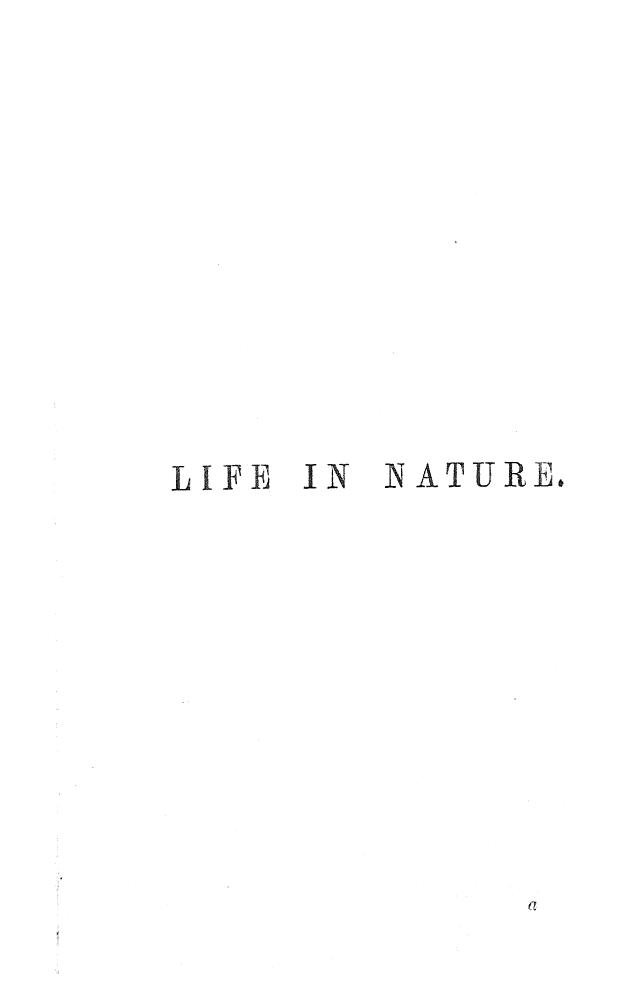 BY James Hinton, Hinton - Life in nature by 1862