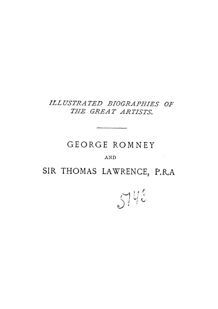 BY LORD Ronald Gower - Romney and lawrence by 1889