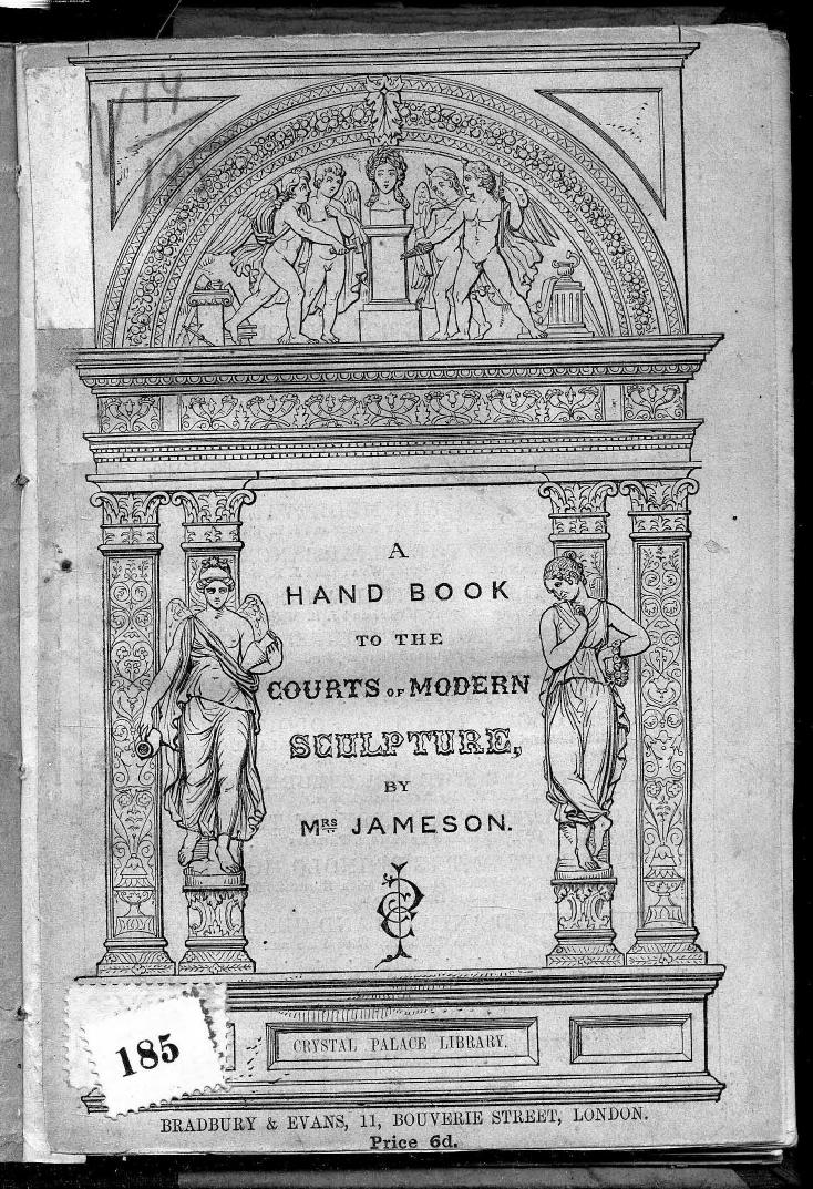 BY MRS. Jameson, Jameson MRS. - A hand-book to the courts of modern sculpture by 1854