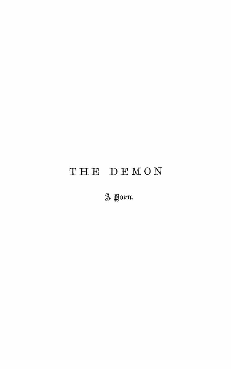 BY Michael Lermontoff - The demon by 1875
