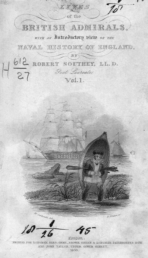 BY Robert Southey - Lives of the british admirals  . vol. 1 by 1833
