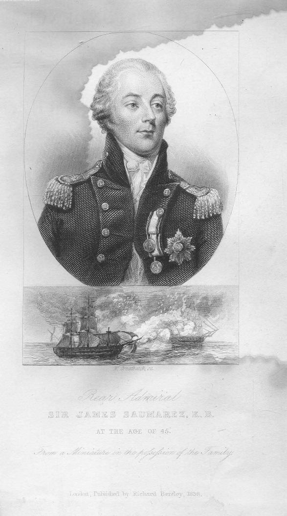 BY SIR JOHN ROSS - Memoirs and correspondence of admiral lord de saumarez . vol. 1 by 1838