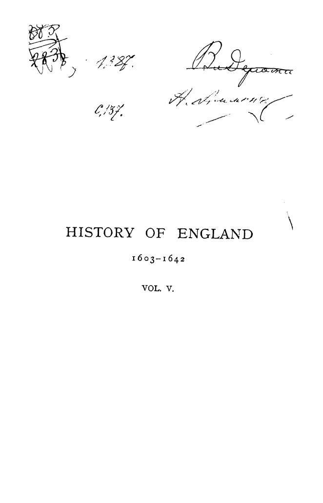 BY Samuel R. Gardiner - History of england 1623-1625. vol. 5 by 1883