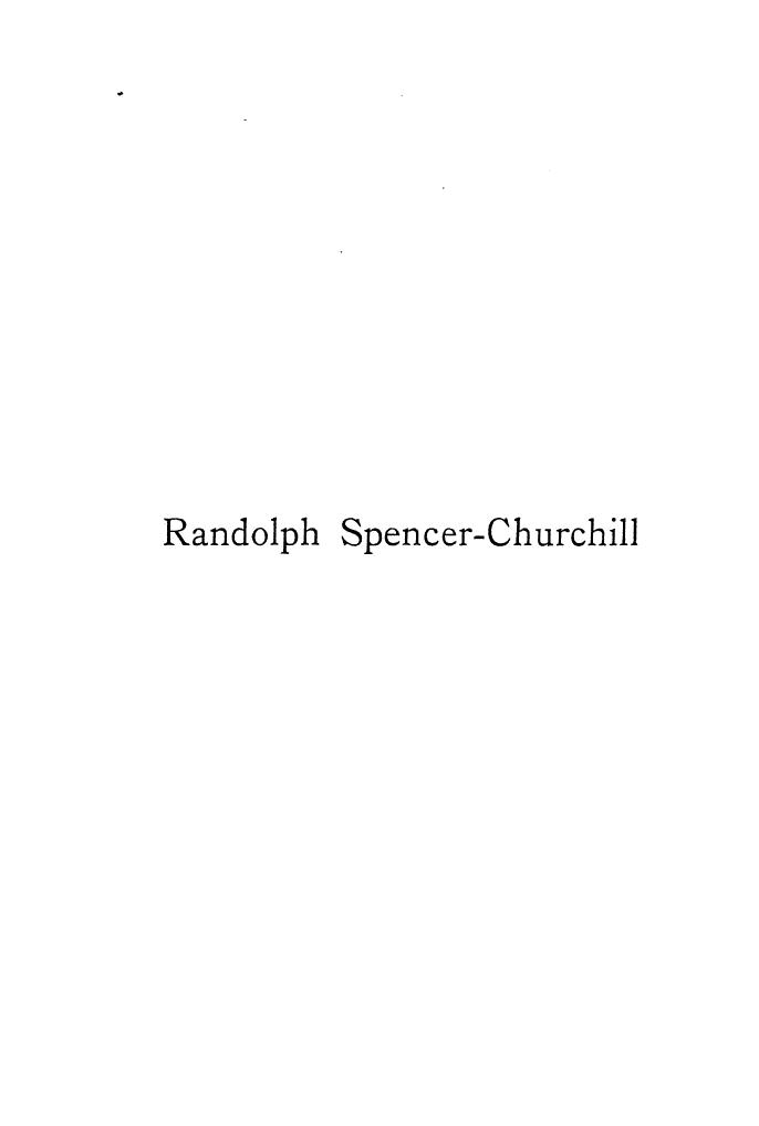 BY T.h.s. Escott, Escott T.h.s. - Randolph spencer-churchill, as a product of his age by 1895