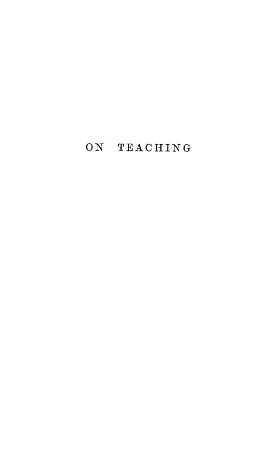 BY THE REV. William ROSS - Papers on teaching by 1859