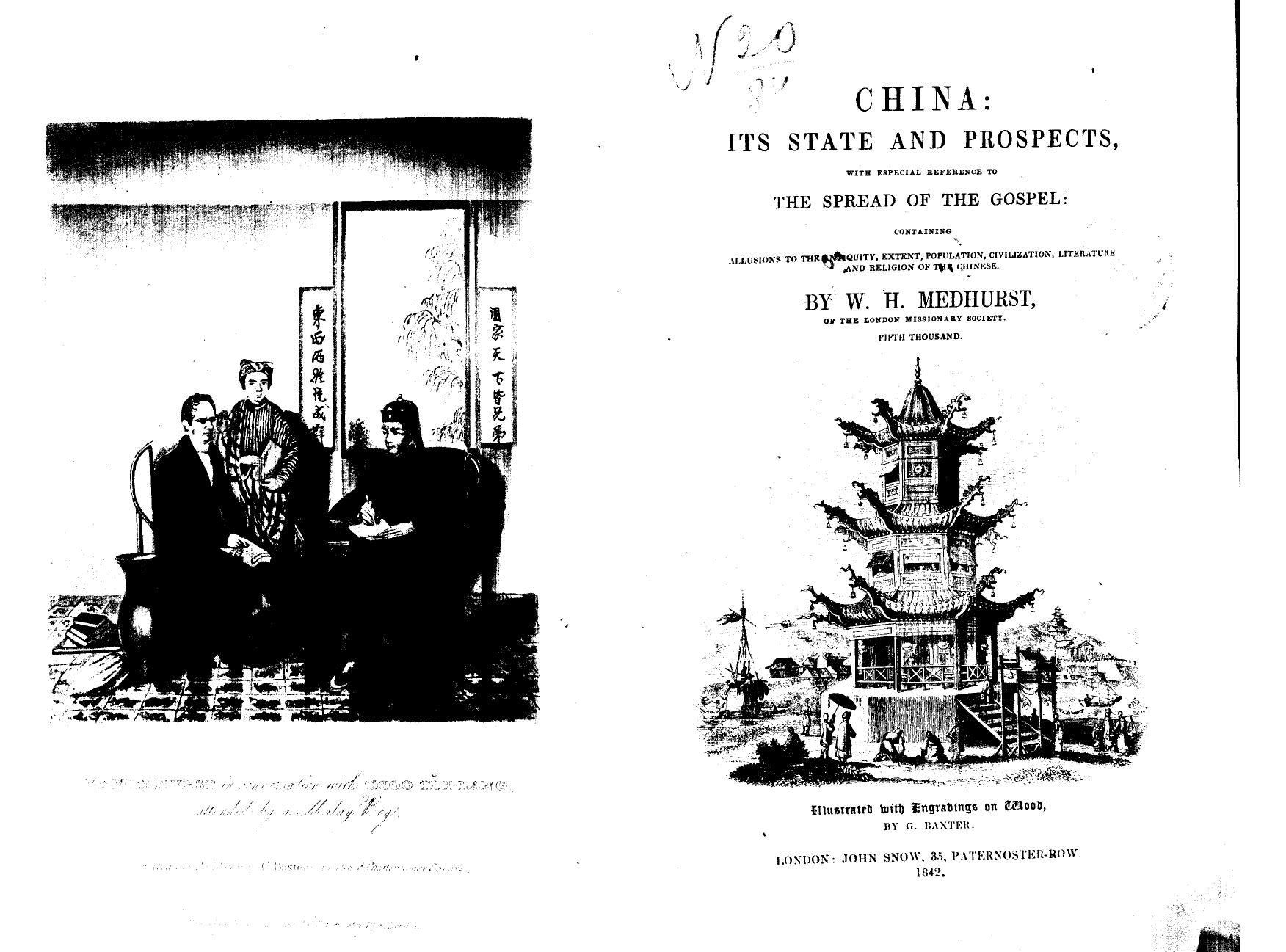 BY W. H. Medhurst, Medhurst W.H. - China its state and prospects by 1842