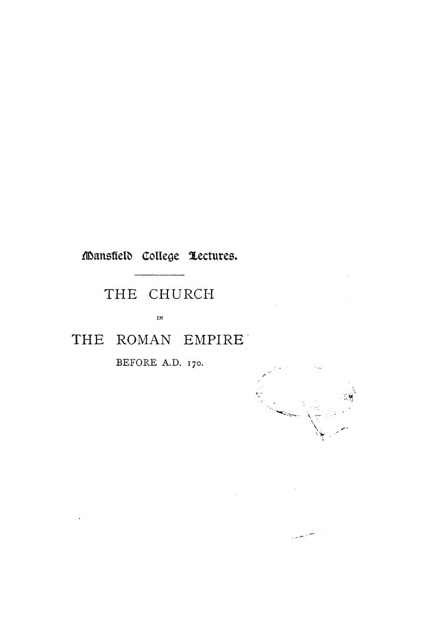 BY W.M. Ramsay, Ramsay - The church in the roman empire before a.d. 170 by 1895