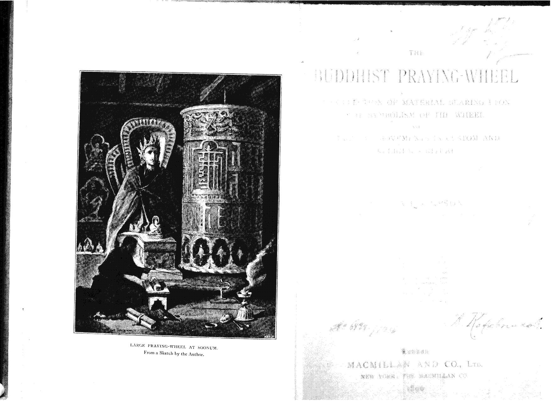 BY William Simpson, Simpson - The buddhist praying-wheel by 1896