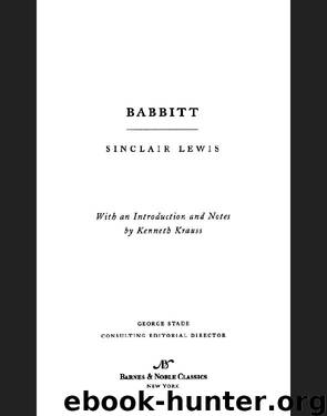 Babbitt (Barnes & Noble Classics Series) by Sinclair Lewis