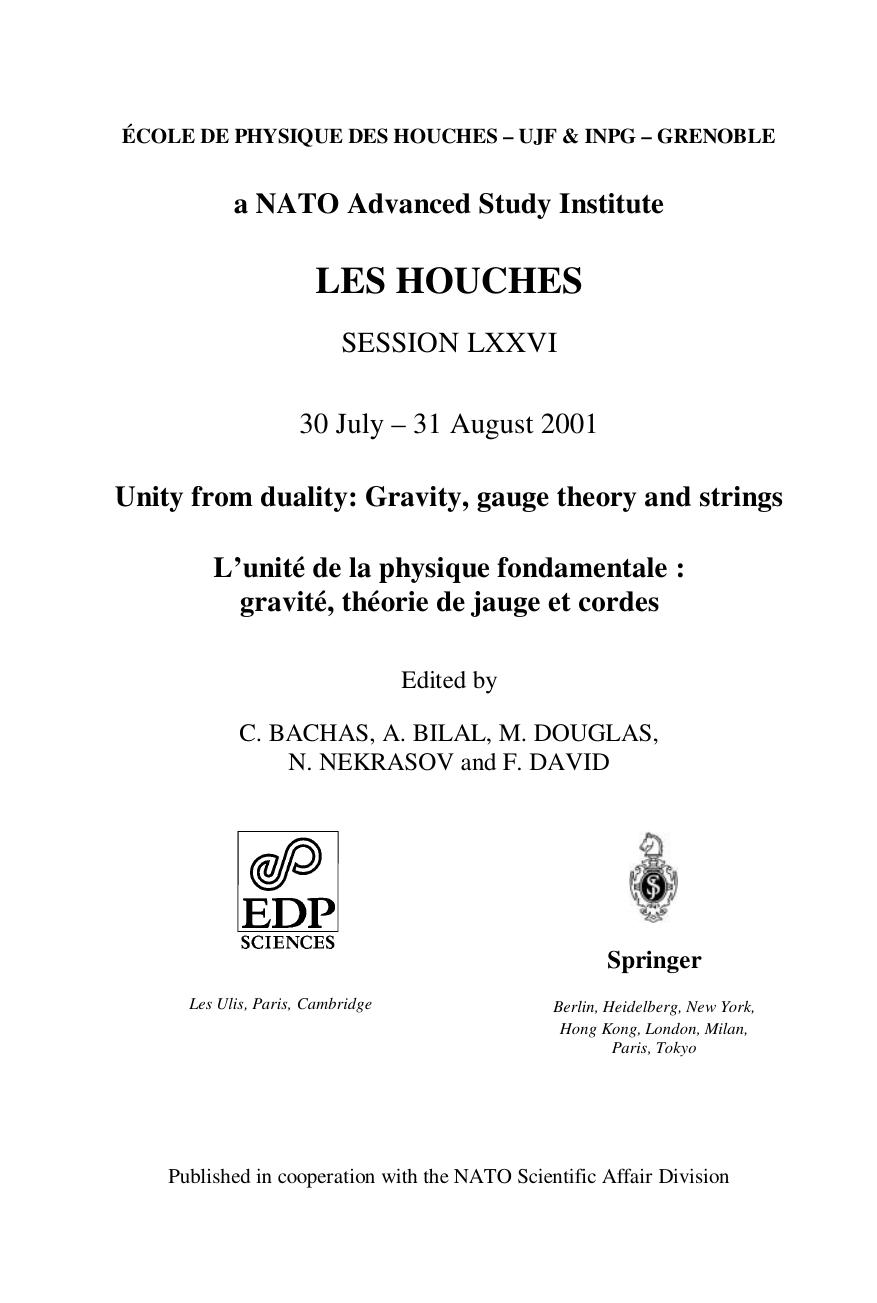Bachas C. (Ed), Douglas M. (Ed) by unknow