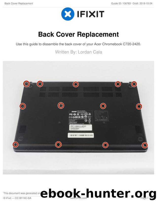 Back Cover Replacement by Unknown