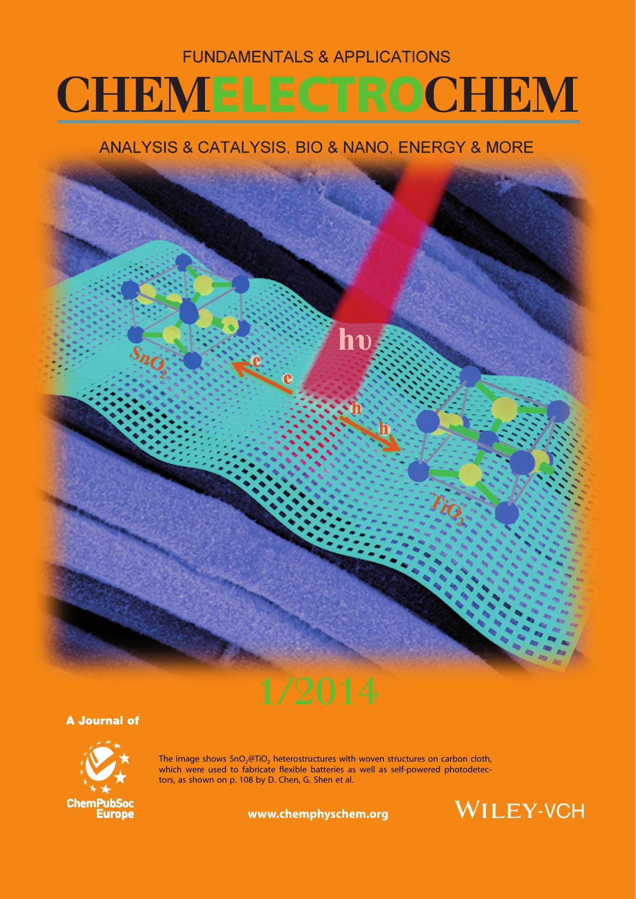 Back Cover: SnO2@TiO2 Heterojunction Nanostructures for LithiumIon Batteries and SelfPowered UV Photodetectors with Improved Performances (ChemElectroChem 12014) by Unknown