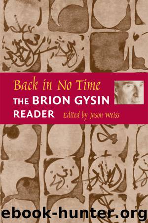 Back in No Time by Weiss Jason Gysin Brion