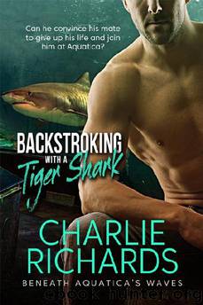 Backstroking With a Tiger Shark by Charlie Richards