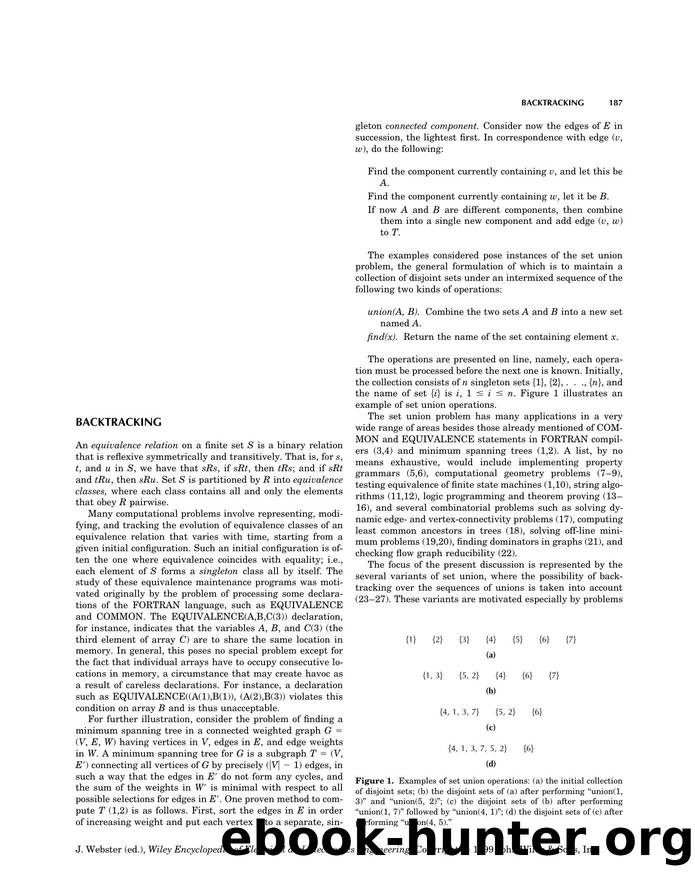Backtracking". In: Wiley Encyclopedia of Electrical and Electronics Engineering by Unknown