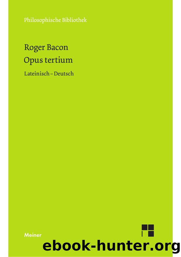 Bacon by Opus Tertium (9783787336258)