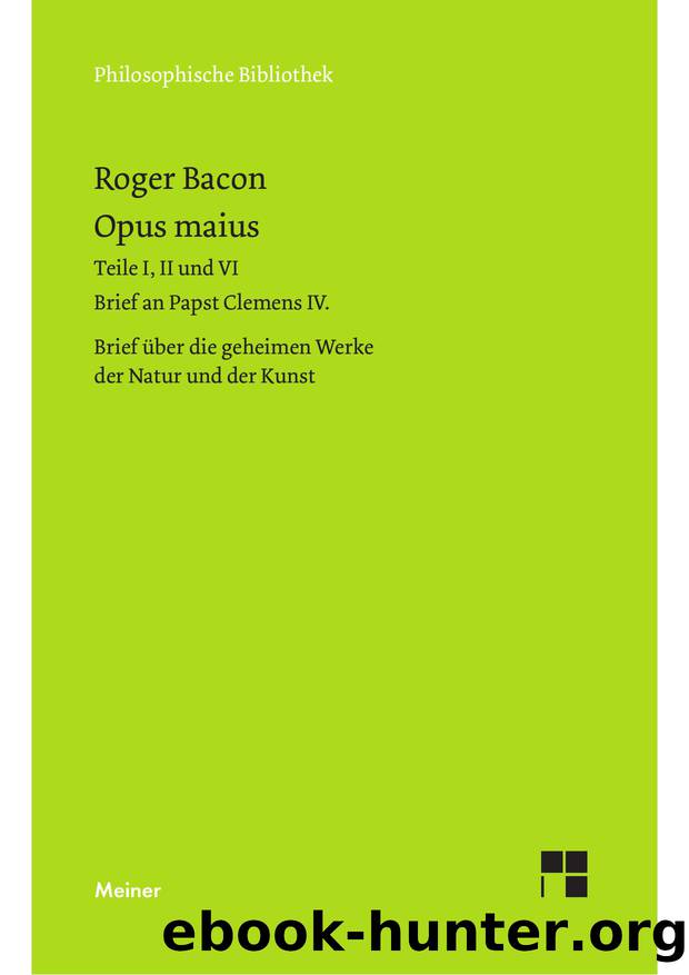 Bacon by Opus maius (9783787331369)