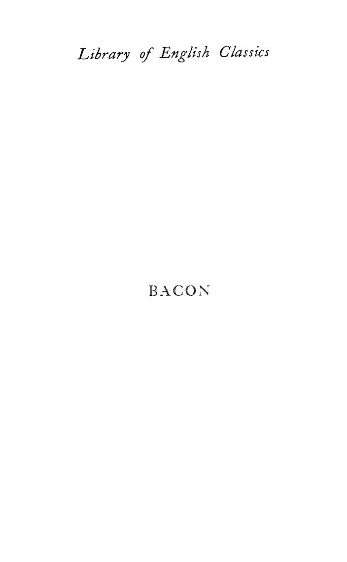 Bacon, OF Francis Bacon - The essays by 1900