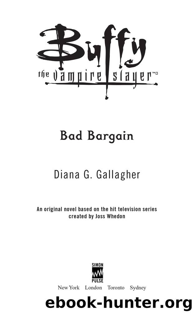 Bad Bargain by Diana G. Gallagher