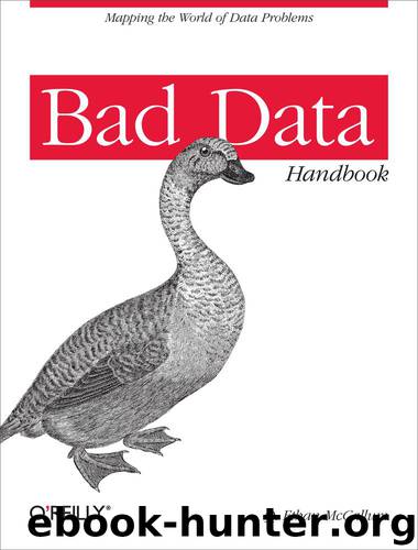 Bad Data Handbook: Cleaning Up the Data So You Can Get Back to Work by Q. Ethan McCallum