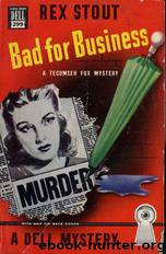 Bad for Business by Rex Stout