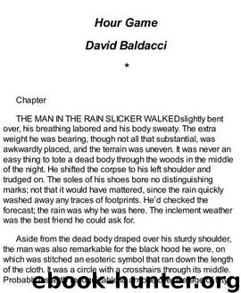 Baldacci, David - Hour Game by Baldacci David