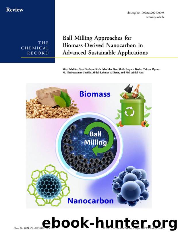 Ball Milling Approaches for BiomassâDerived Nanocarbon in Advanced Sustainable Applications by unknow