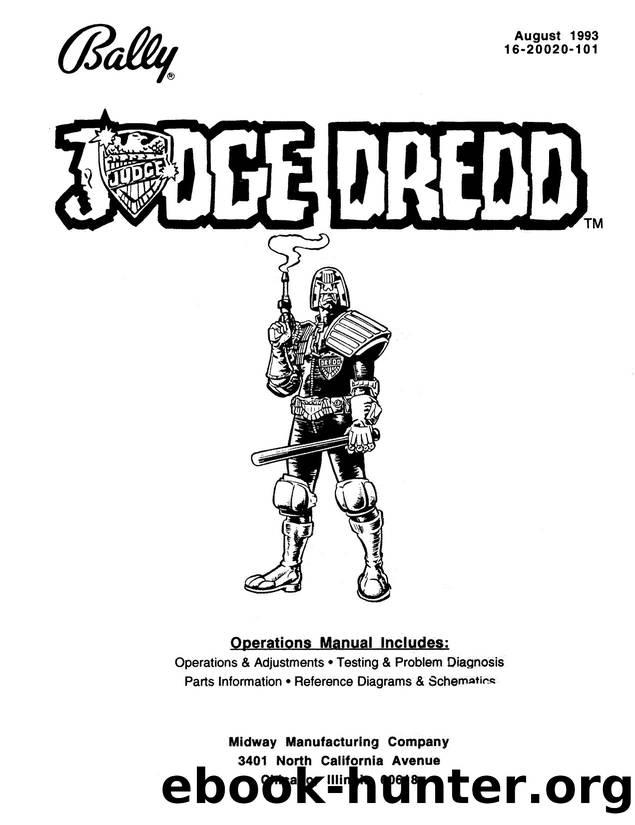 Bally Judge Dredd Manual by Unknown