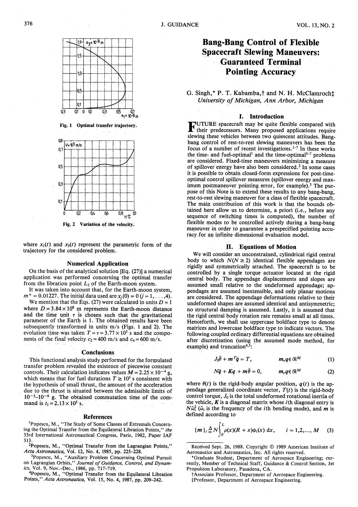 Bang-Bang Control of Flexible Spacecraft Slewing Maneuvers Guaranteed Terminal Pointing Accuracy by Unknown