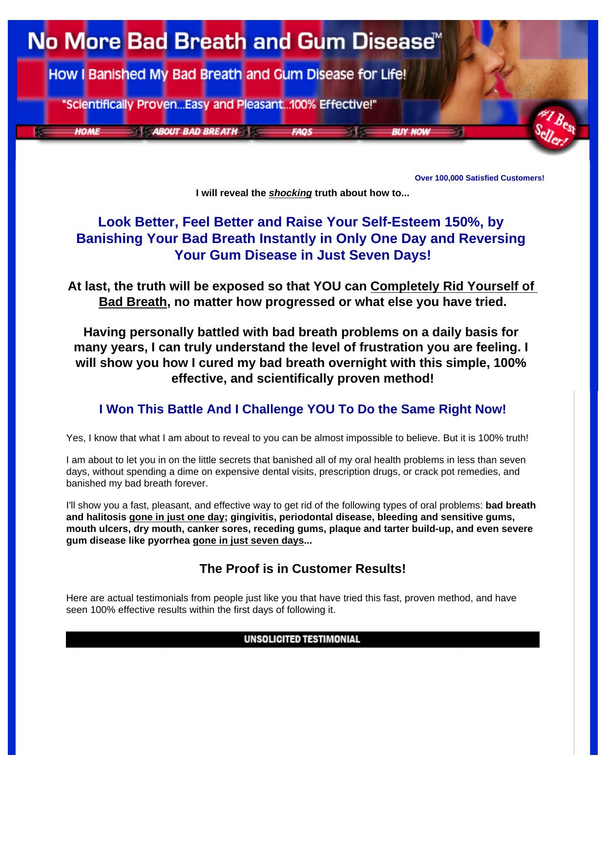 Banish Bad Breath And Gum Disease! by Best of Kuszter's Collection