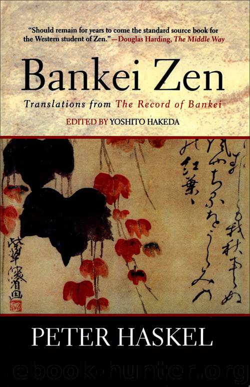 Bankei Zen by Peter Haskel