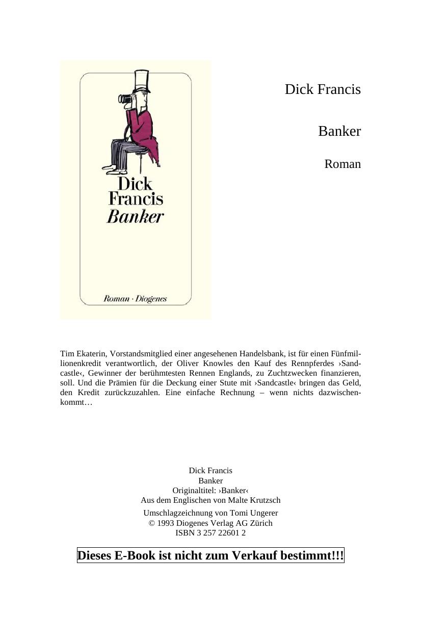 Banker by Dick Francis