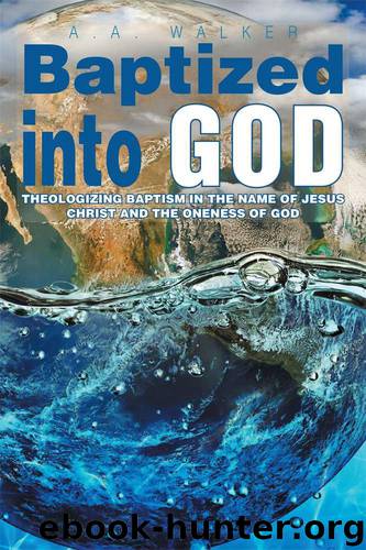 Baptized Into God: Theologizing Baptism in the Name of Jesus Christ and the Oneness of God. by A. A. Walker